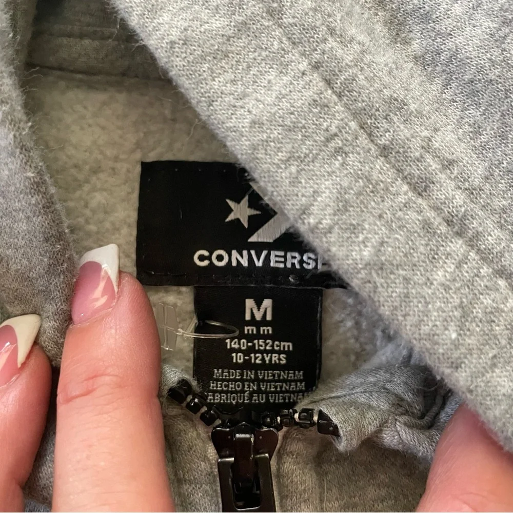 Converse Heather Gray Hoodie with‎ Logo